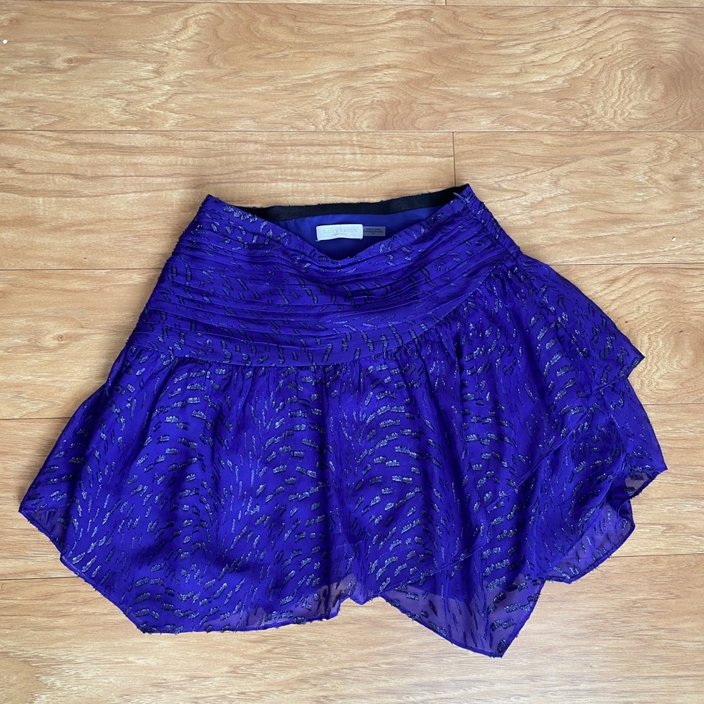 Ramy Brook silk mini skirt